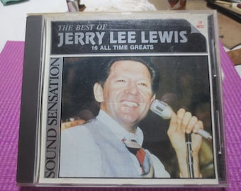 JERRY LEE LEWIS, Hits, Piano Rock, 1985 Compact Disc, Vintage Cd
