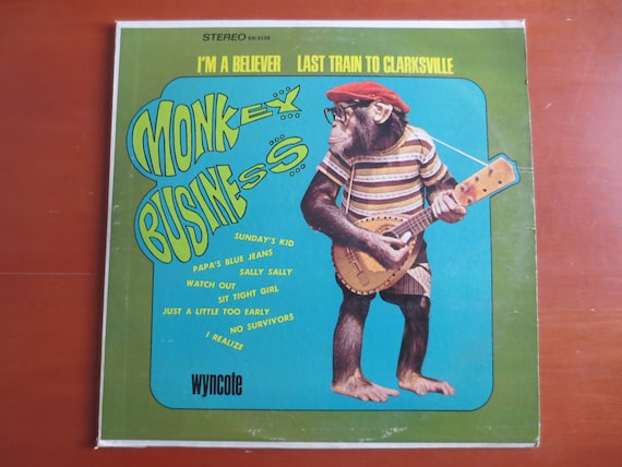 The Chimps - Monkee Business Vinyl LP - 1967 Wyncote Records - Etsy