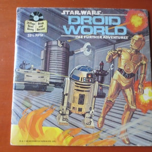STAR WARS, Kids Record, DROID World, Childrens lps, Star Wars lp, Childrens Album, Kids Album, Childrens Vinyl, Vintage Records, 1983 Record