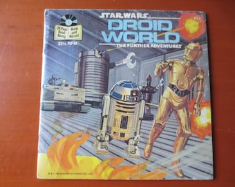STAR WARS, Droid World, Vintage Read-Along, 1983 Record, Vinyl Lp