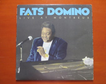 Disco de vinilo vintage de Fats Domino 'Live at Montreux' (1987)