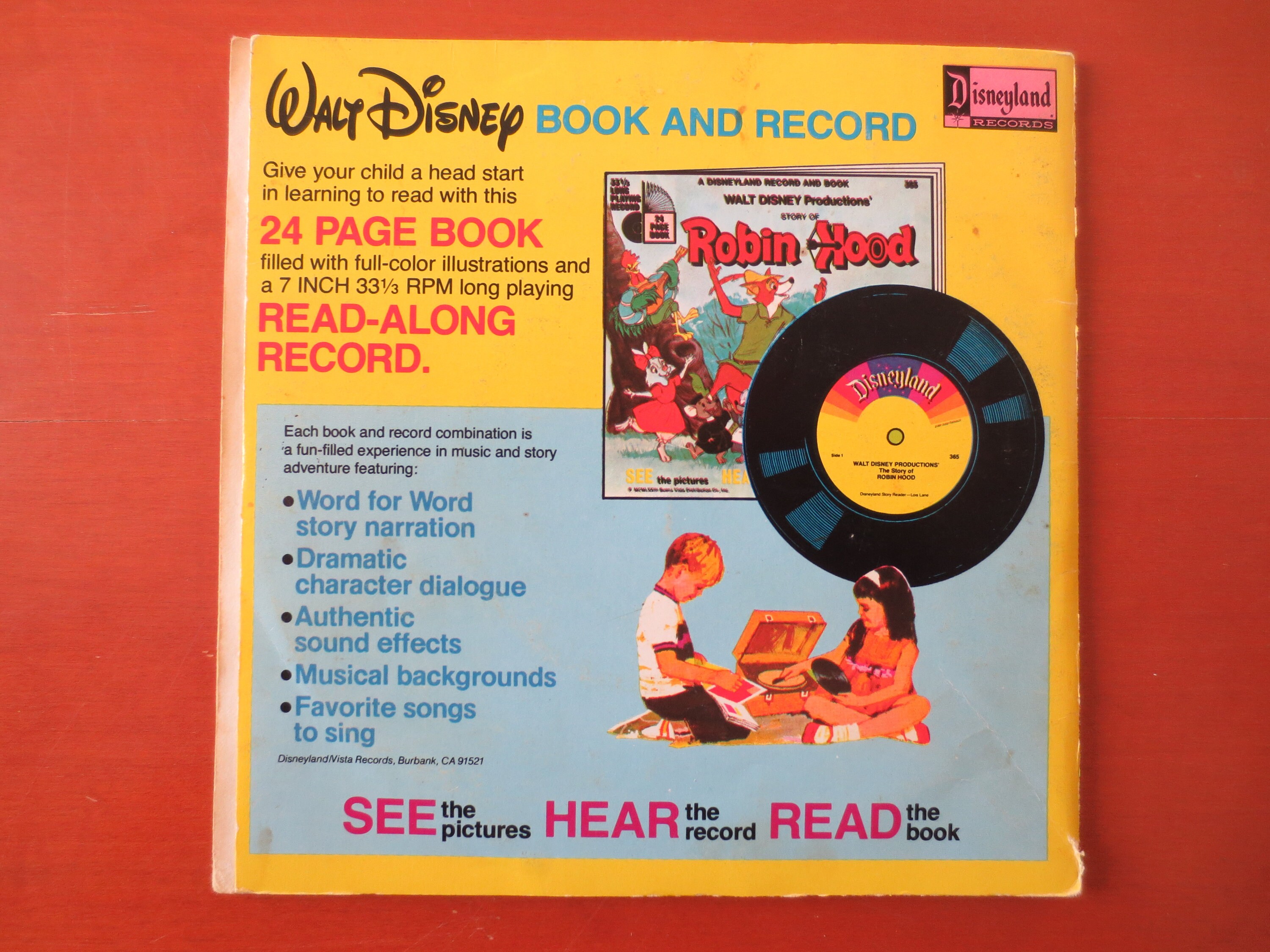 ヴィンテージ 1977 ディズニーランド レコード: 眠れる森の美女 ブック