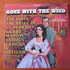 Vintage Records, GONE with the WIND, HOLLYWOOD Albums, Movie Records, Vintage Vinyl, Record Vinyl, Records, Vinyl Albums, Lps, 1967 Records