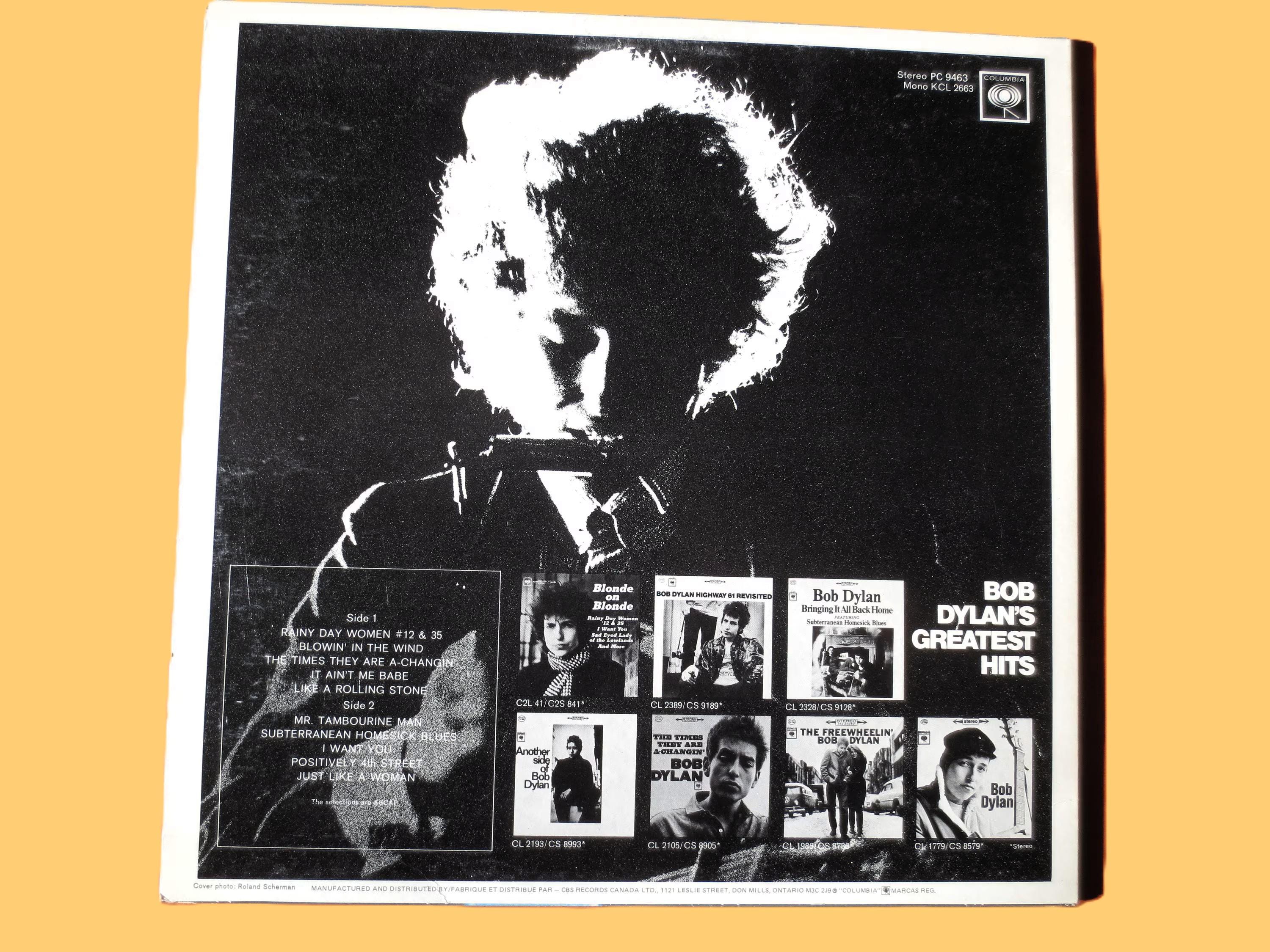 Bob Dylan – Greatest Hits (1976) Vinyl LP - Etsy