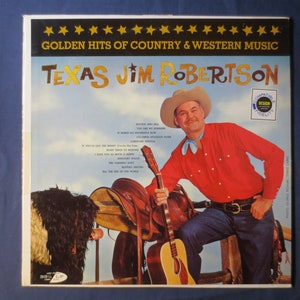 TEXAS JIM ROBERTSON, Jim Robertson Record, Country Record, Jim Robertson Album, Jim Robertson Vinyl, Vinyl, Vintage Records, 1959 Records