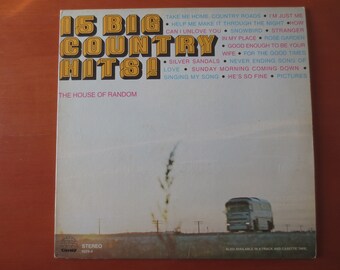 LP de música country clásica: 15 grandes éxitos country, disco de vinilo de 1967