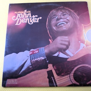 Vintage Records, JOHN DENVER, An EVENING With, John Denver Album, John Denver Lp, John Denver Record, John Denver Vinyl, Vinyl, 1975 Records