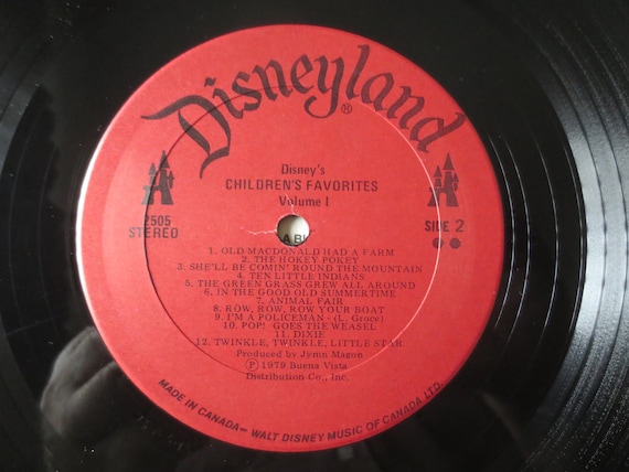 【P6002】WALT DisNEY RECORDS children’s fa WALT DISNEY RECORDS
