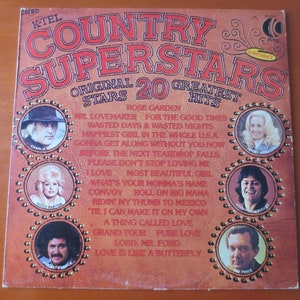 K-Tel RECORDS, Country SUPERSTARS, K-Tel Album, K-Tel Vinyl, K-Tel Lp, Country Records, Vinyl, Vintage Vinyl, Vintage Records, 1976 Records