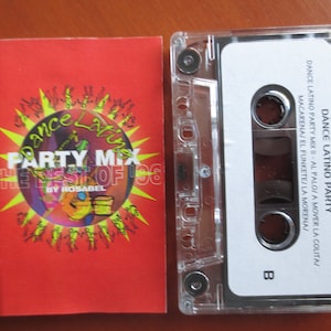 Vintage cassette, LATINO DANCE-tape, PARTY Mix-tape, Latino-album dans, Latino-dansmuziek, tapecassette, danscassette, cassette van 1996
