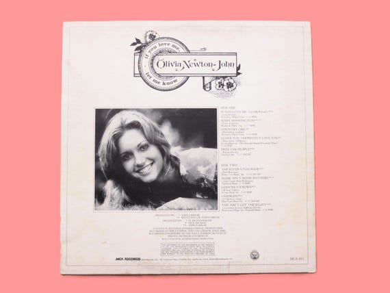 OLIVIA NEWTON-JOHN, If You Love Me, Let Me Know, 1974 Record