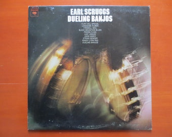 EARL SCRUGGS, Dueling Banjos, Vintage Album, 1973 Record, Vinyl Lp