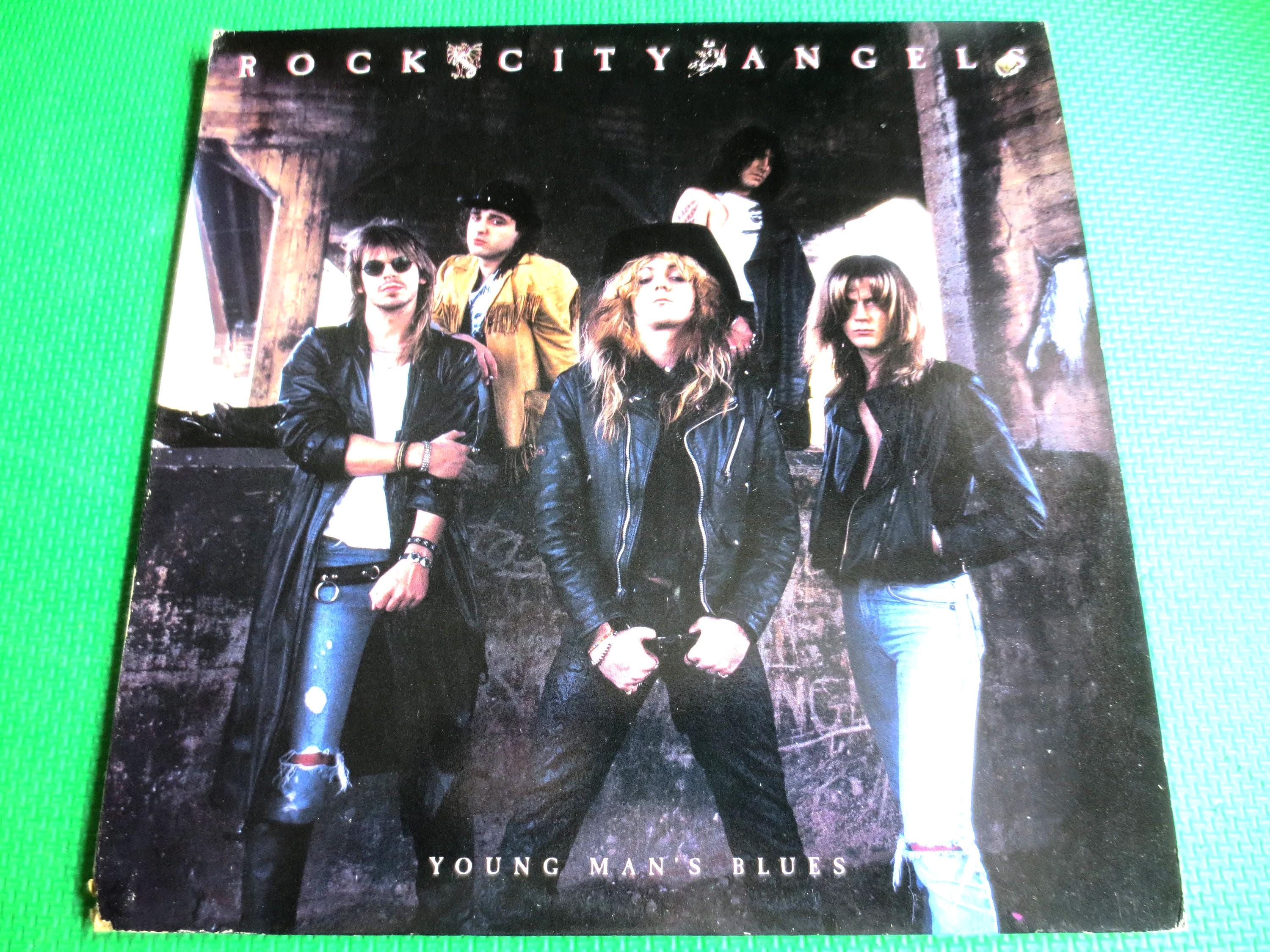 Rock City Angels - Young Man's Blues Vinyl Record - 1988 Hard Rock