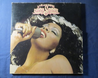 Vintage Records, DONNA SUMMER, LIVE and More, Donna Summer Record, Donna Summer Album, Donna Summer Lp, Disco Records Pop Lp, 1977 Records