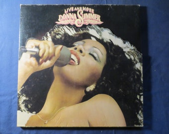 Vintage Records, DONNA SUMMER, LIVE and More, Donna Summer Record, Donna Summer Album, Donna Summer Lp, Disco Records Pop Lp, 1977 Records