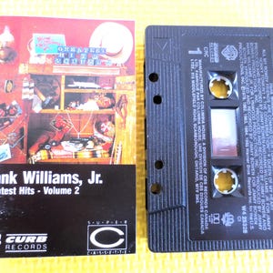 Cassette Tape, HANK WILLIAMS Jr, GREATEST Hits, Volume 2, Hank Williams Tape, Hank Williams Album, Tape Cassette, Country Cassette, Cassette