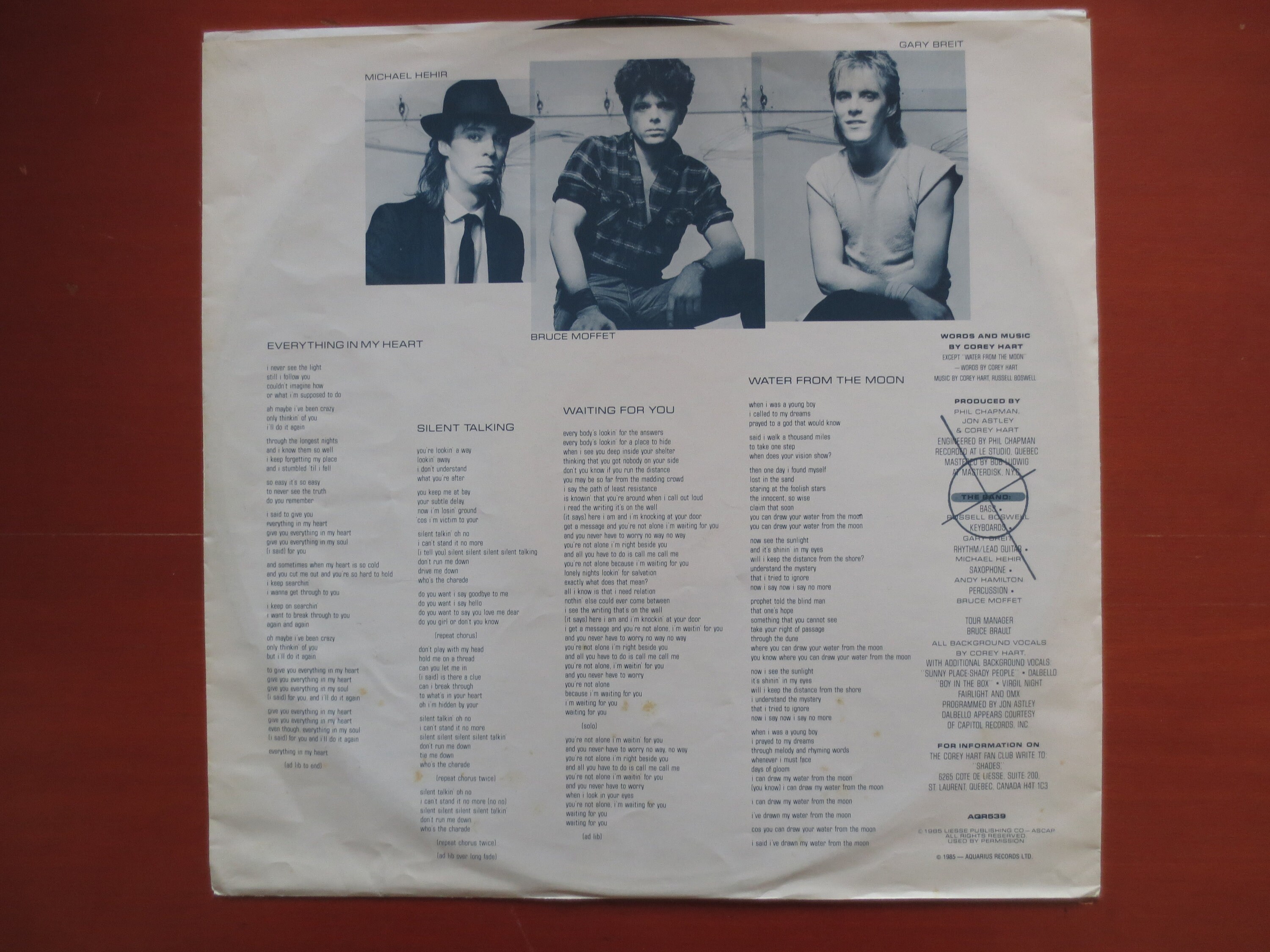 Vintage Records COREY HART BOY in the Box Corey Hart Etsy