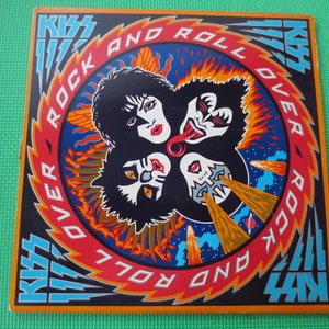 ヴィンテージレコード、KISS、ROCK AND ROLL OVER、KISS ビニールレコード、KISS レコード、KISS アルバム、ビニール Kiss、ヴィンテージビニールレコード、レコードビニール、ビニール、1976 レコード