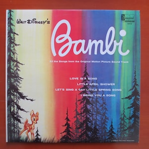 Discos antigos, BAMBI, Discos da DISNEYLAND, Discos da DISNEY, Discos infantis, Disco infantil, Disco de vinil, Disco de vinil, Vinil, Discos de 1963