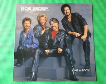 BOB SEGER, Like A Rock, Vintage-Album, Schallplatte von 1986, Vinyl-LP