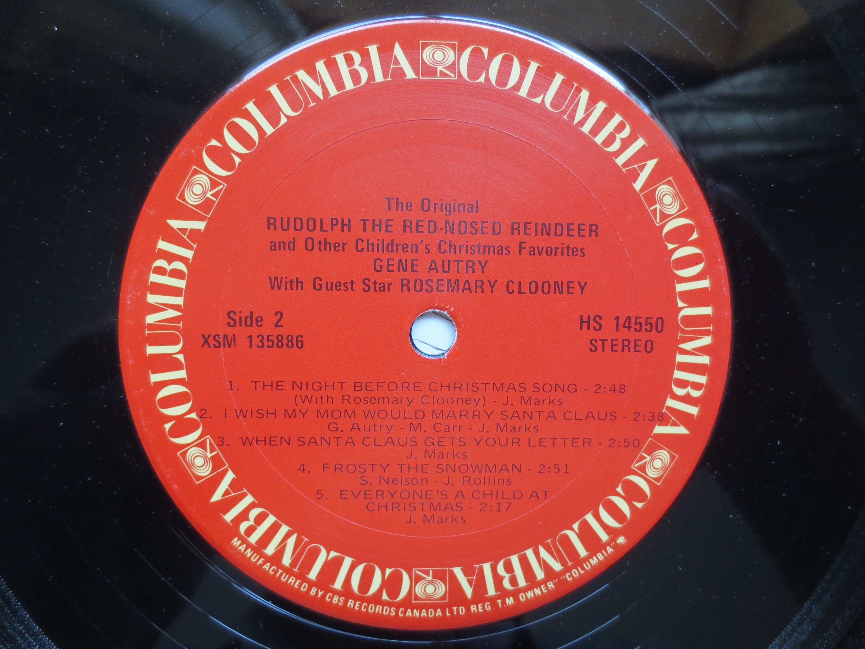 RUDOLPH the RED NOSED Reindeer, Christmas Record, Childrens