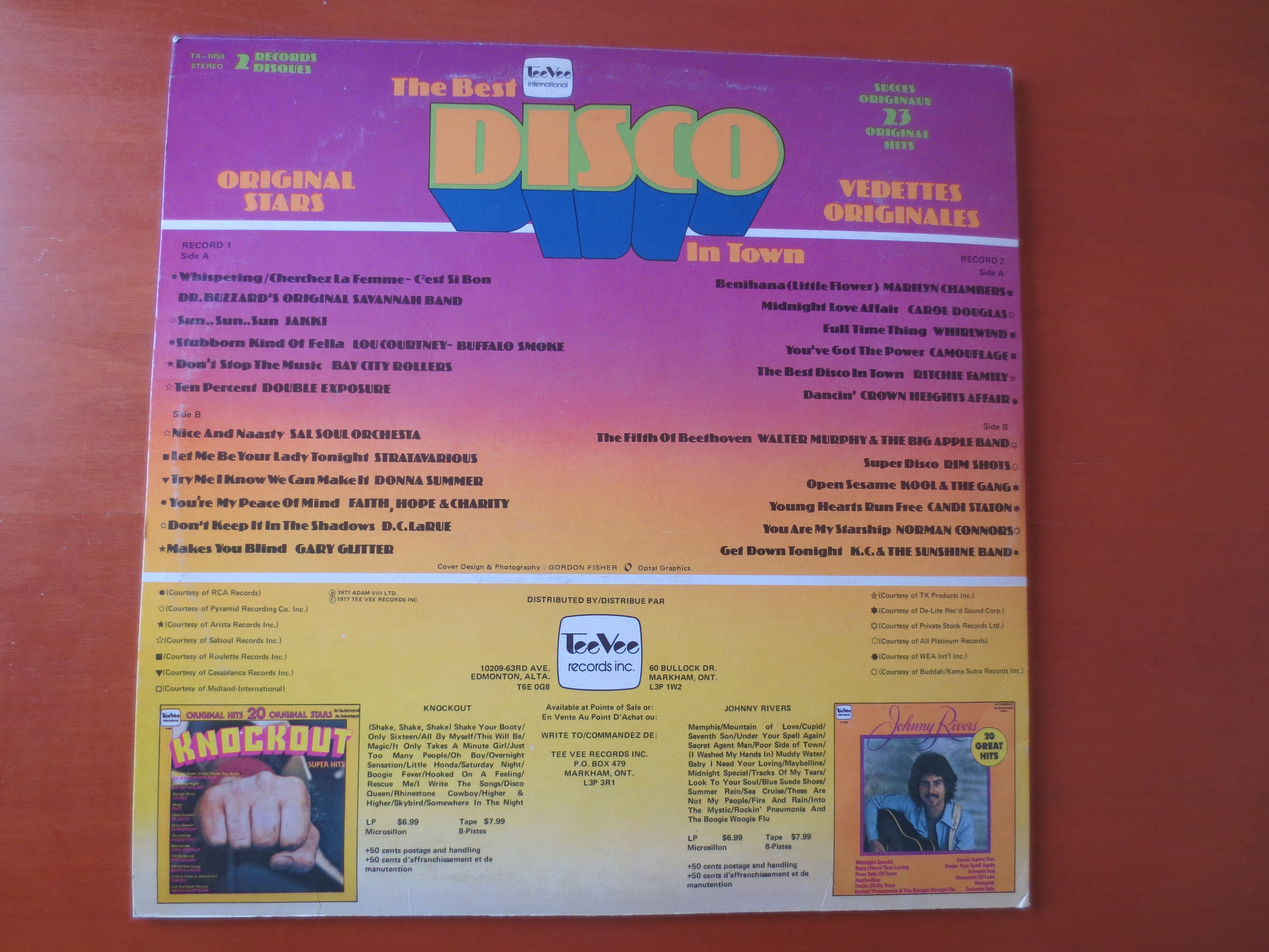 Vintage Records TEE VEE Records Best of DISCO Vintage Etsy