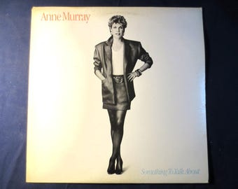 Anne Murray - Something to Talk About LP - Disco de música country clásico de 1986