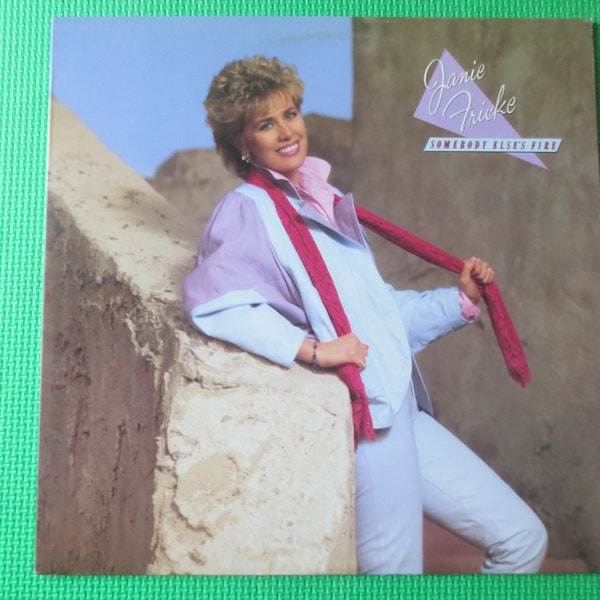 JANIE FRICKE, SOMEBODY Else's Fire, Janie Fricke Records, Janie Fricke Album, Janie Fricke lps, Vinyl Record, Vintage Records, 1985 Records