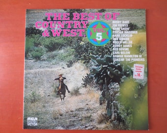 BEST of COUNTRY & WESTERN, Vol. 5, Vintage Album, 1973 Record, Vinyl Lp
