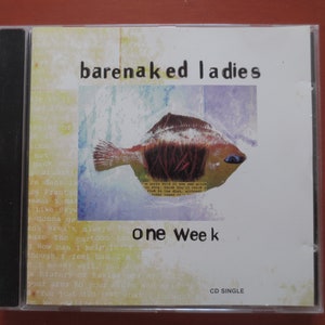 Vintage Cd&#39;s, BARENAKED LADIES, One WEEK Cd, Barenaked Ladies Cd, Barenaked Ladies Lp, Rock Cd, Pop Lp, Classic Pop Cd, 1998 Compact Disc