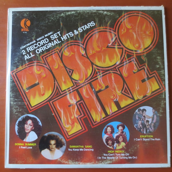 Disques vintage, disques K-Tel, vinyles Disco FIRE, album K-Tel, vinyles K-Tel, vinyles K-Tel, disque pop, vinyles pop, vinyles vintage, disco, 1978 disques
