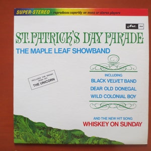 Vintage Records, ST PATRICK&#39;S DAY Lp, Maple Leaf Showband, Vintage Vinyl, Record Vinyl, Records, Vinyl Record, Vinyl Album, Lp, 1967 Records