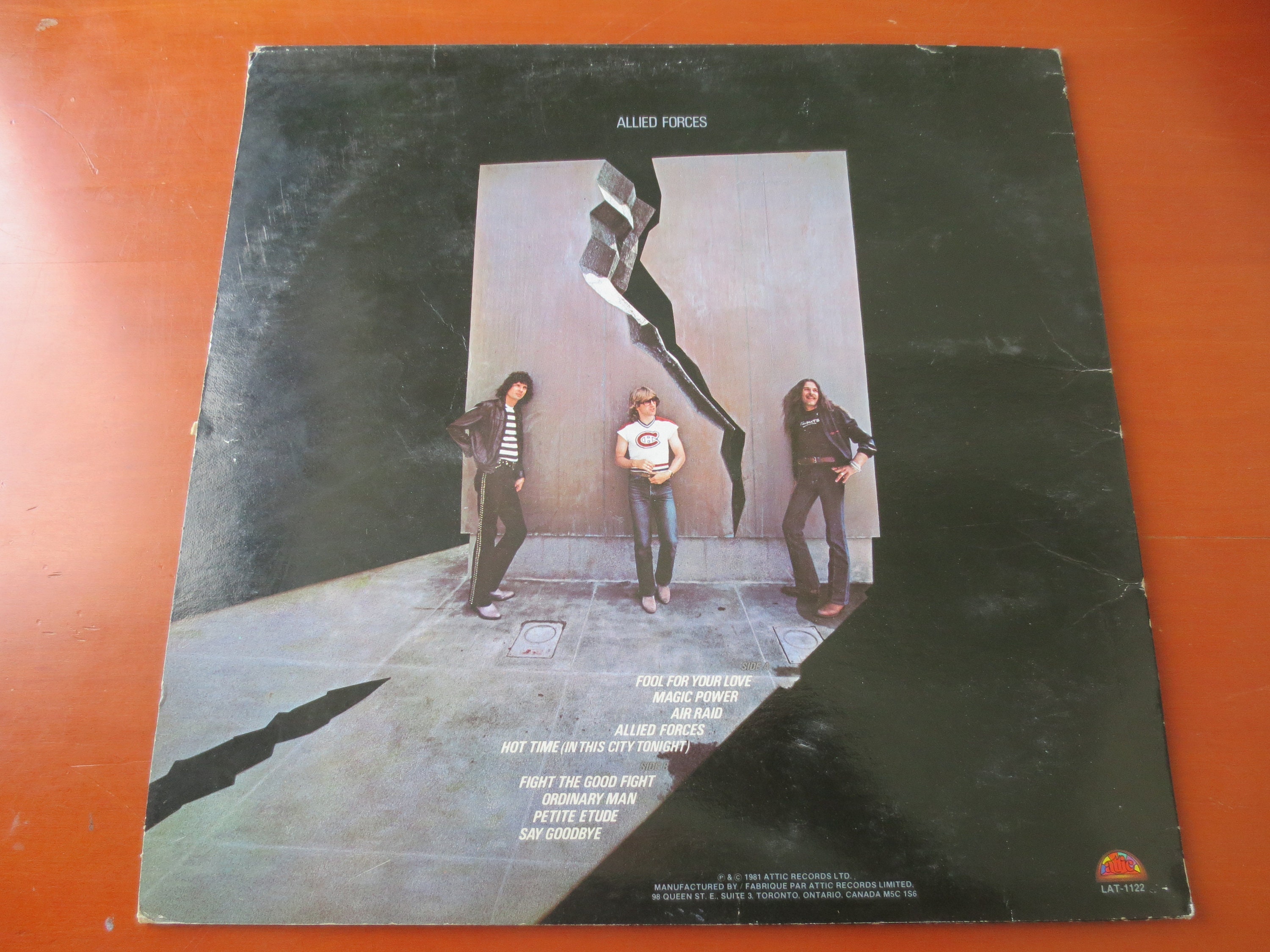 Vintage Triumph 'allied Forces' Vinyl Record - 1981 Rock