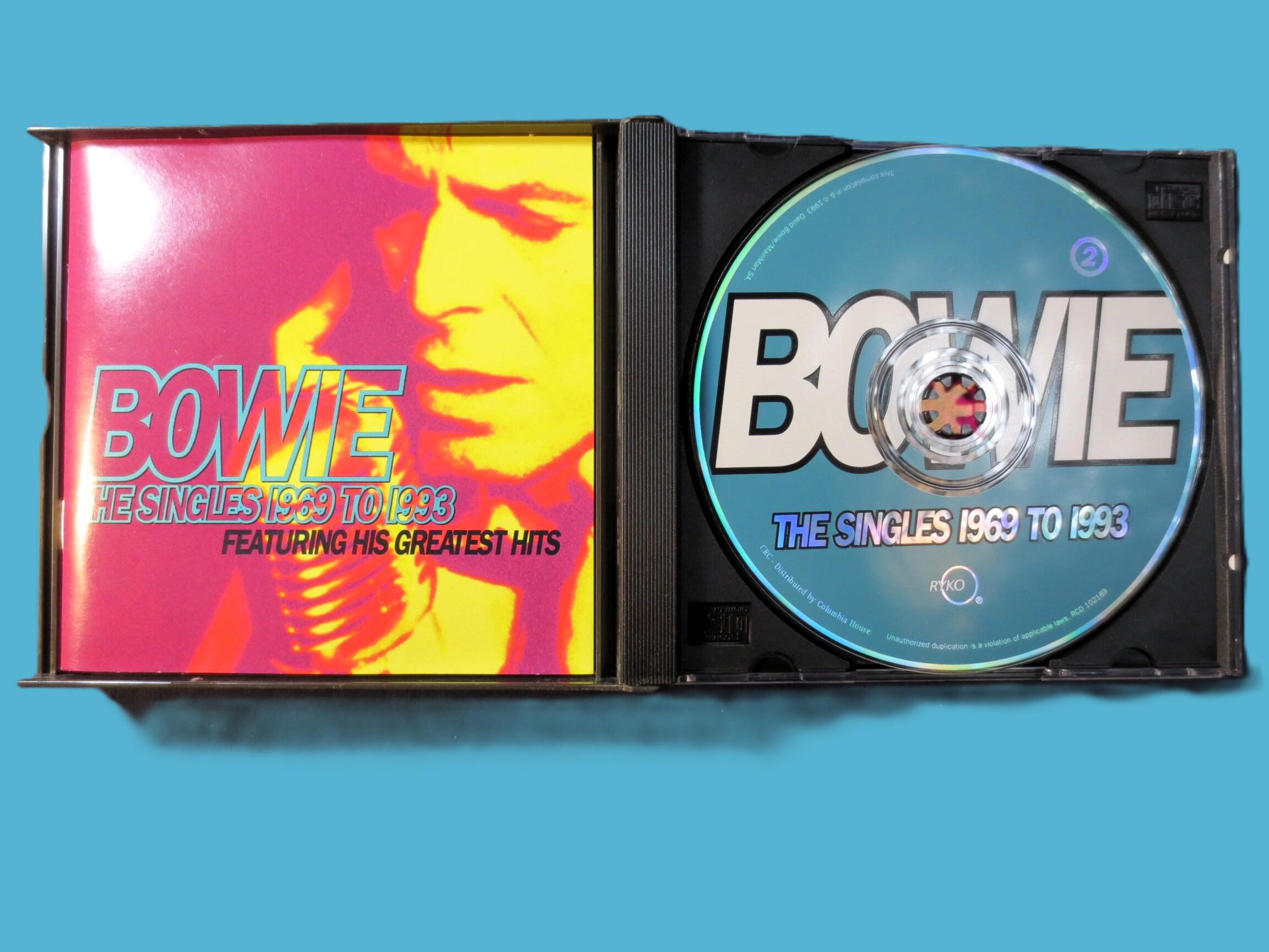 DAVID BOWIE, the Singles 1969-1993, 1993 Compact Disc, Vintage Cd