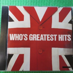 Vintage Cd&#39;s, The WHO, The WHO Cd, GREATEST Hits, The Who Music, cds, The Who Music Cd, Rock Cd, Swing Cd, Vintage Pop, Rock Compact Discs