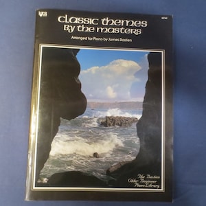 Vintage Books, CLASSIC THEMES, By the MASTERS, Sheet Music, Music Books, Classical Books, Classical Music, Classical Songs, Theme Music