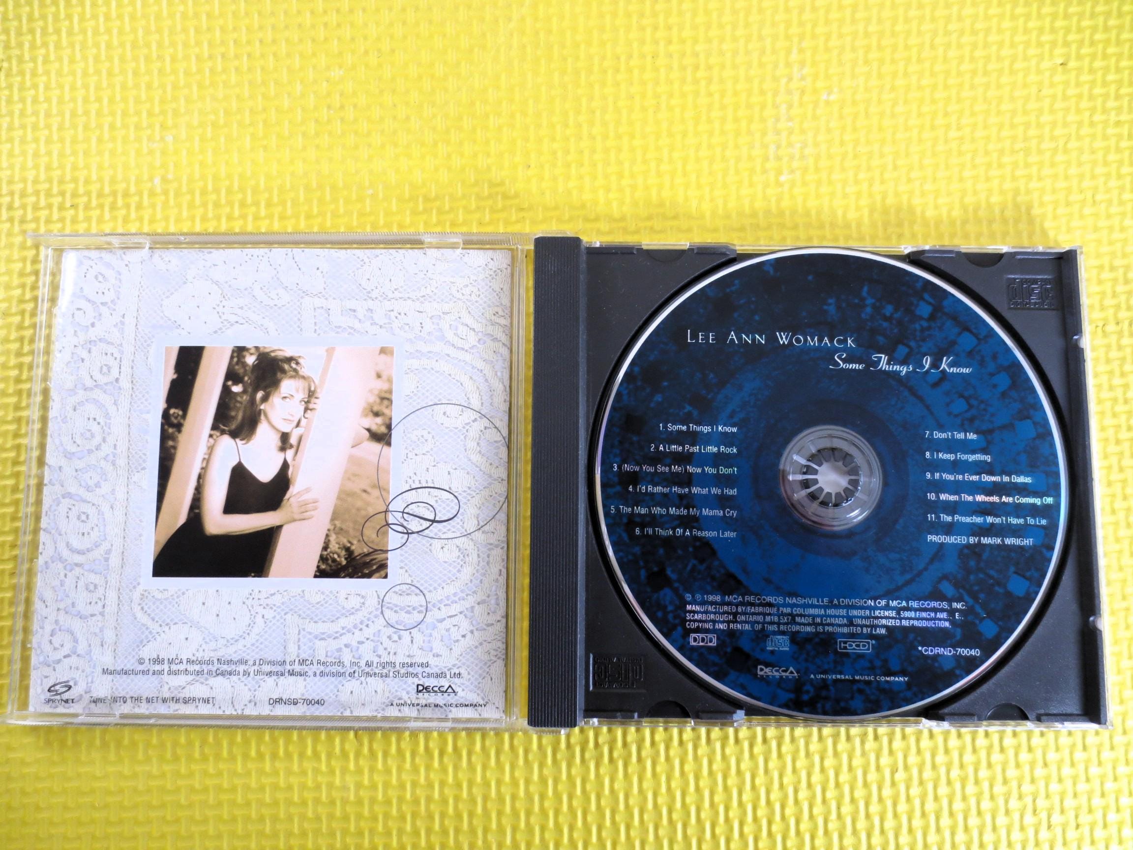 Vintage Lee Ann Womack CD - Some Things I Know - 1998 Country