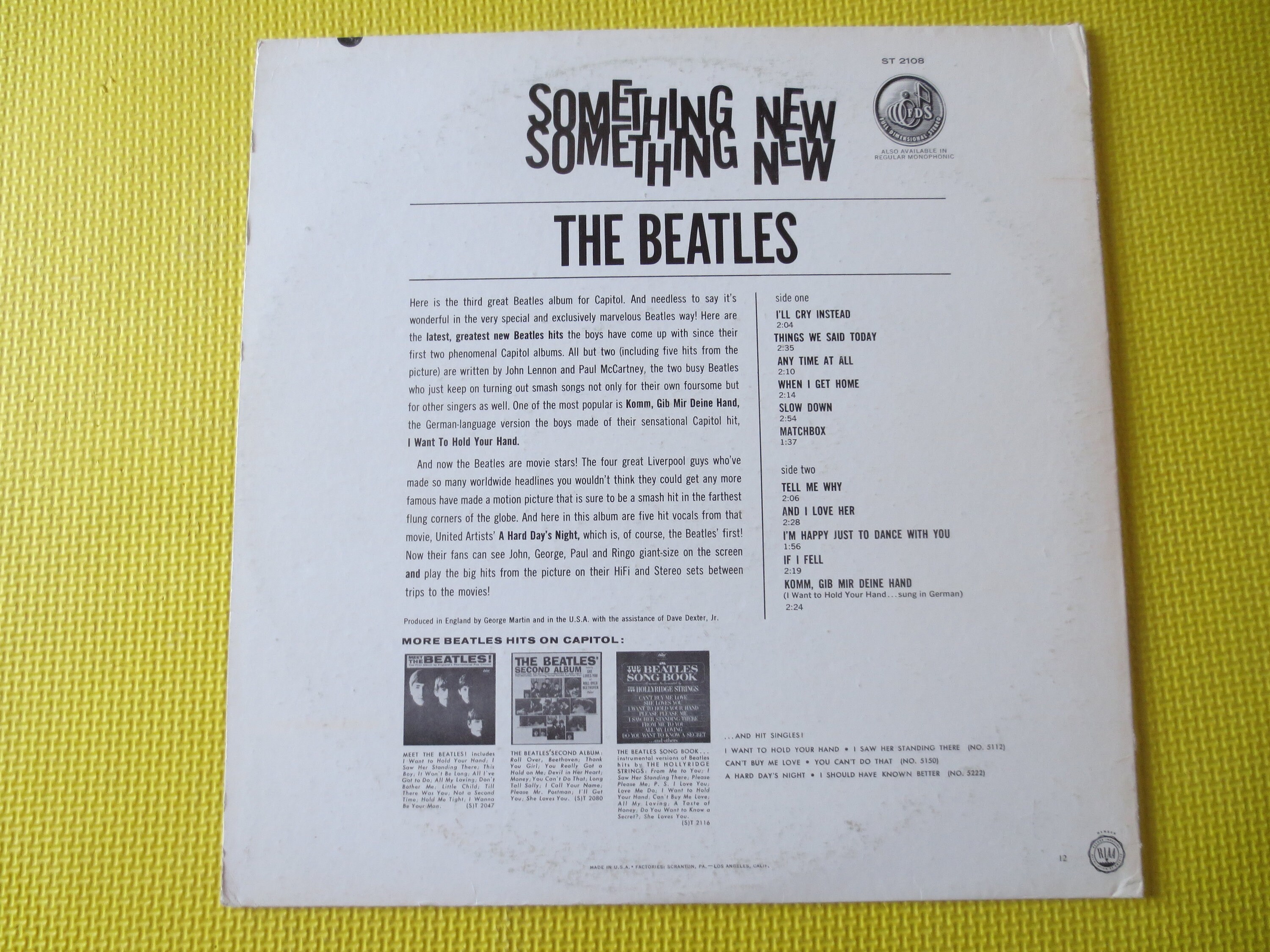 激レア! アメリカ軍専用! 1971年発売 レコード新品同様! ビートルズ ビートルズ / アメリカ初公演ワシントン・コロシアム 究極