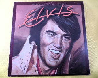 Elvis Presley "Welcome to My World" LP de vinilo, 1977. Disco vintage.