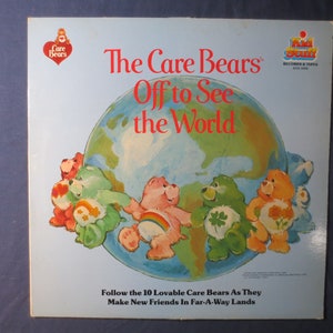 The CARE BEARS, Off to See the World, Kids Record, Childrens Records, Vinyl Record, Record Vinyl, Vinyl Album, Vintage Records, 1978 Records