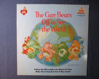 The CARE BEARS, Off to see the World, Disque pour enfants, Disques pour enfants, Disque vinyle, Disque vinyle, Album vinyle, disques vintage, Disques 1978