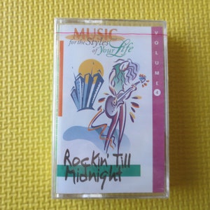 Cassette Tapes, ROCKIN&#39; Till MIDNIGHT, ROCK Cassettes, Rock Music Tapes, Rod Stewart Tapes, Tape Cassette, Music Cassette, 1997 Cassette
