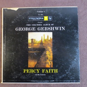 PERCY FAITH Record, George GERSHWIN Lp, Colmbia Records, Percy Faith Album, Percy Faith Vinyl, Vinyl Lp, Lps, Vintage Records, 1958 Records