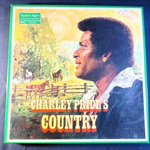 CHARLEY PRIDE, 6 RECORDS Box Set, Readers Digest Records, Charley Pride Album, Charley Pride Record, Vintage Records, Charley Pride Lp