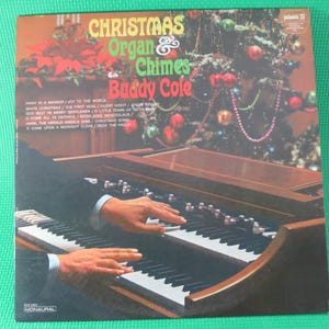 CHRISTMAS ORGAN and CHIMES, Buddy Cole, Christmas Music, Christmas Songs, Christmas Carols, Christmas Lp, Buddy Cole Record, 1966 Records