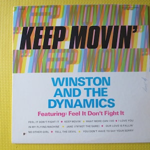 Dischi d&#39;epoca, WINSTON HEWITT e i DYNAMICS, Keep Movin, Dischi reggae, Album reggae, Lp reggae, Reggae classico, lp, Dischi 1968