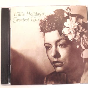Vintage Cd, BILLIE HOLIDAY, GREATEST Hits, Billie Holiday Cd, Billie Holiday Album, Billie Holiday Hits, Jazz Music Cd, 1990 Compact Disc