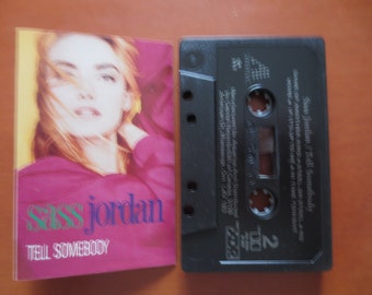 Cassette Tapes, SASS JORDAN Tape, Tell Somebody, SASS Jordan Album, Sass Jordan Music, Sass Jordan Song, Tape Cassette, 1988 Cassette