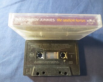 Cassette Tapes, COWBOY JUNKIES Tape, The Caution HORSES, Cowboy Junkies Album, Cowboy Junkies Music, Tape Cassette, Cassette, 1990 Cassette