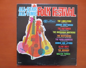 Disco de vinilo del Festival Folclórico Vintage: Álbum de estrellas de 1964
